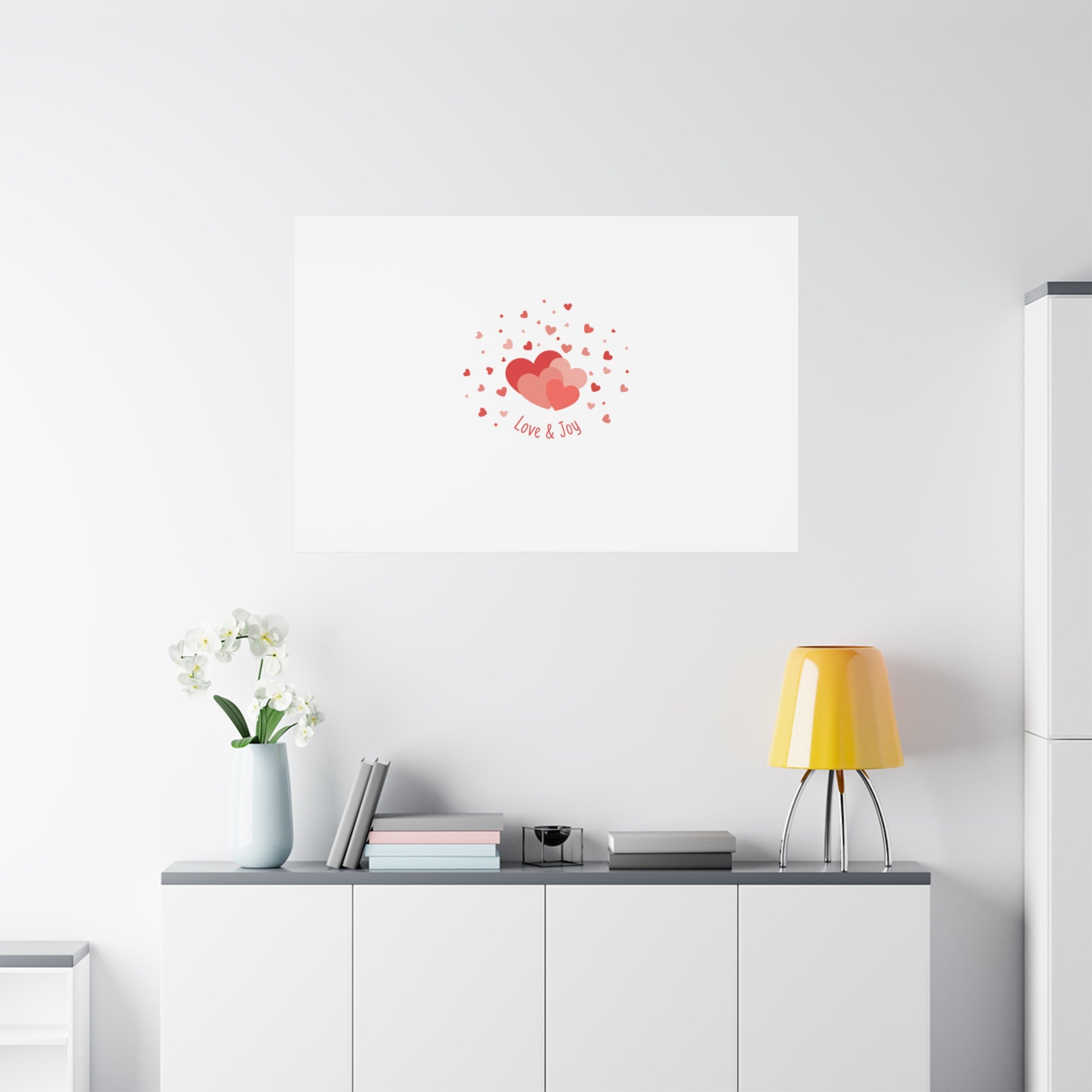 Tiny Heart Confetti Canvas | Matte Stretched Canvas