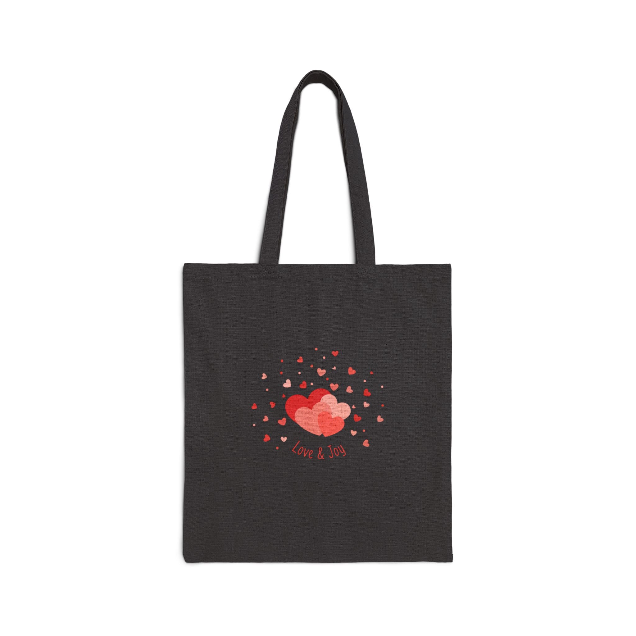 Tiny Heart Confetti Tote | Canvas Bag, micro heart pattern