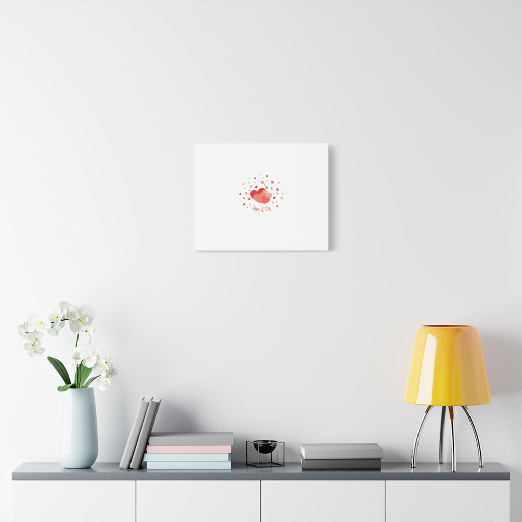 Tiny Heart Confetti Canvas | Matte Stretched Canvas