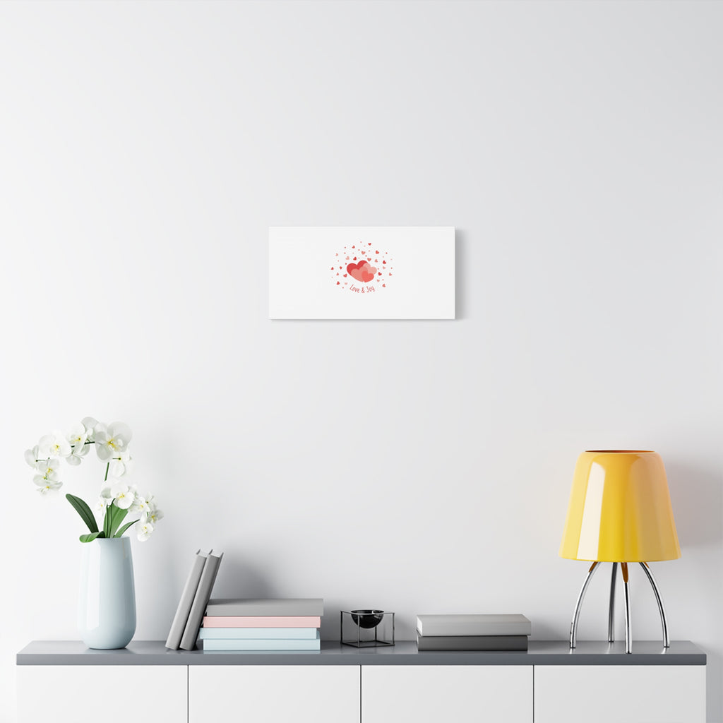 Tiny Heart Confetti Canvas | Matte Stretched Canvas