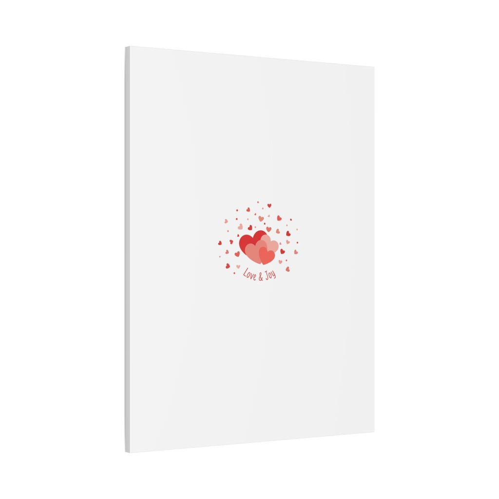 Tiny Heart Confetti Canvas | Matte Stretched Canvas