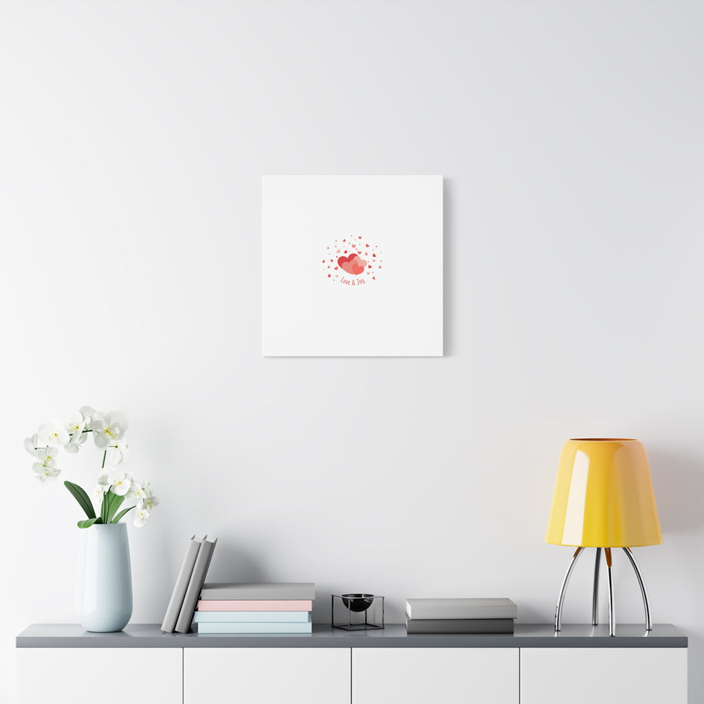 Tiny Heart Confetti Canvas | Matte Stretched Canvas