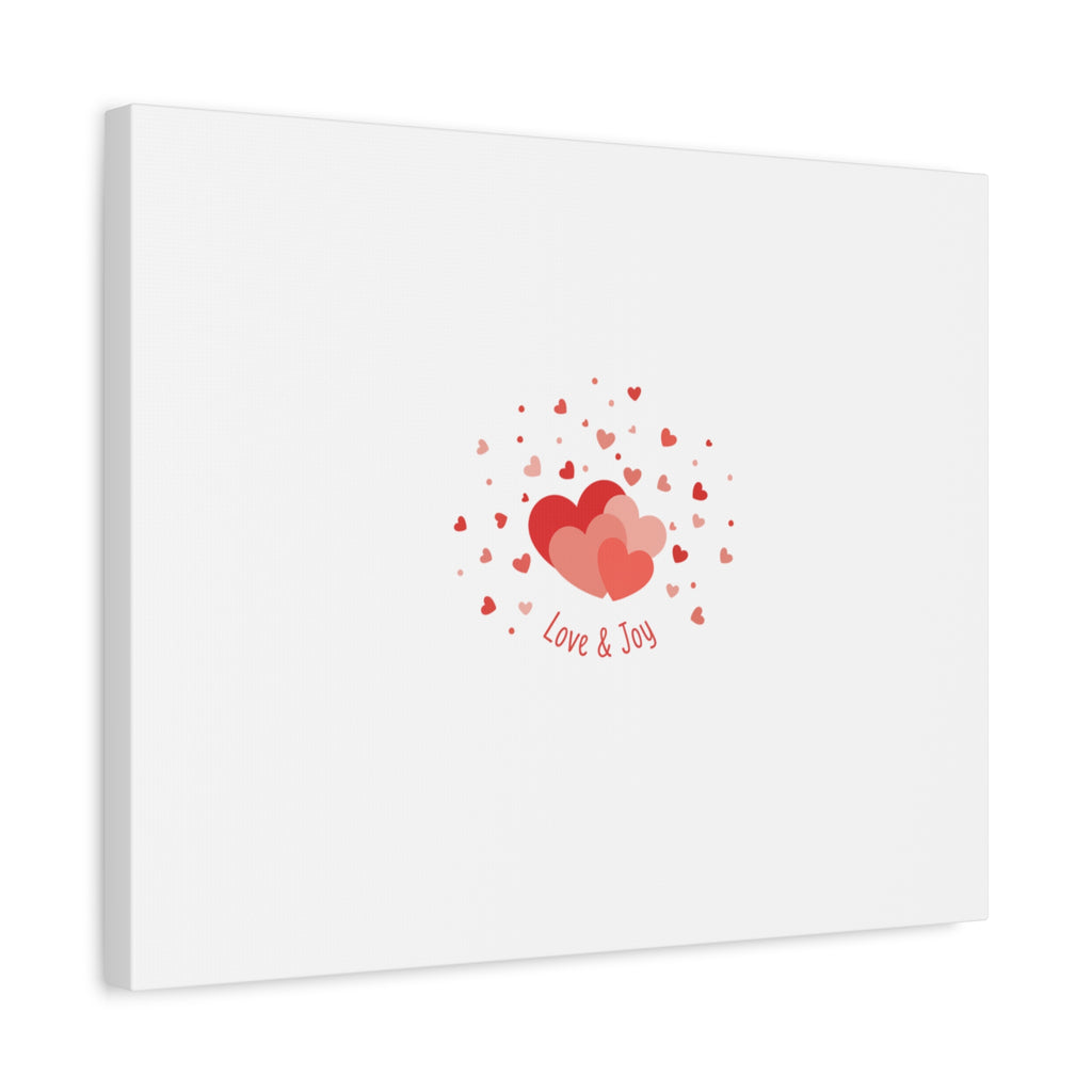 Tiny Heart Confetti Canvas | Matte Stretched Canvas