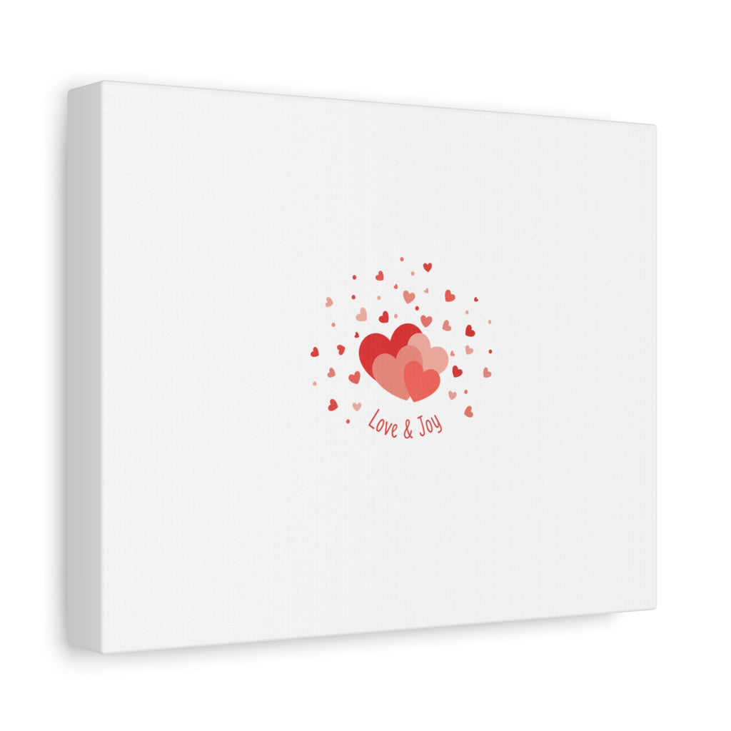 Tiny Heart Confetti Canvas | Matte Stretched Canvas