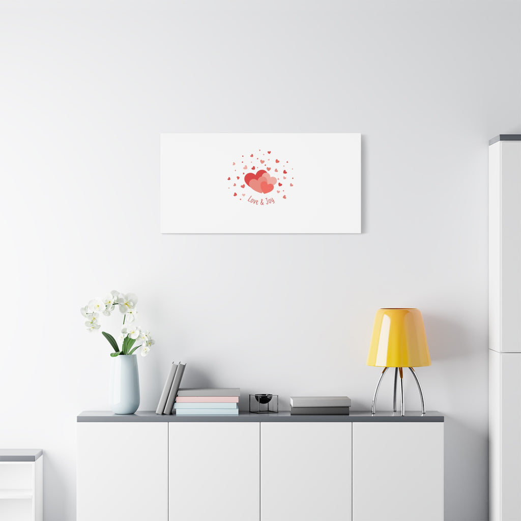 Tiny Heart Confetti Canvas | Matte Stretched Canvas