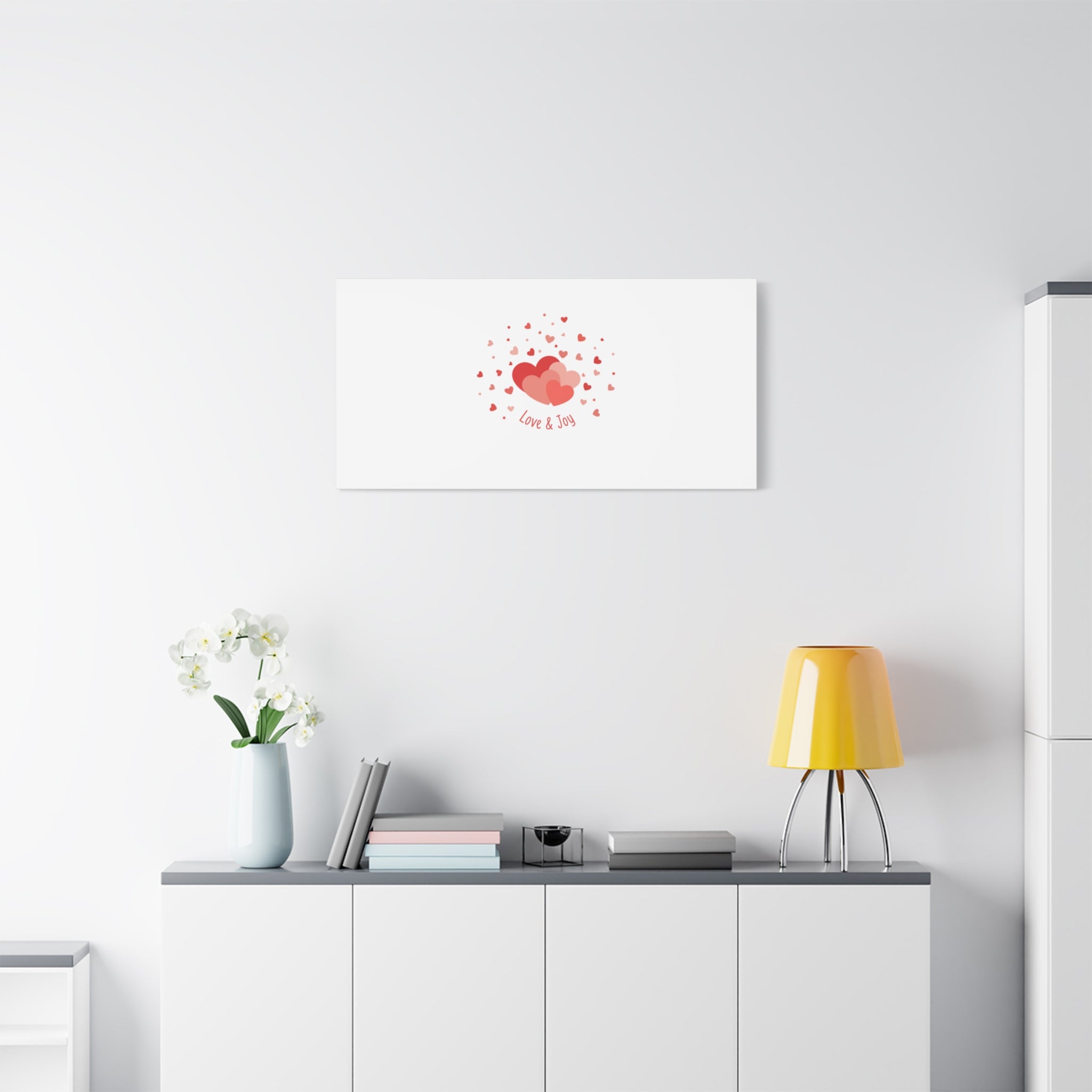 Tiny Heart Confetti Canvas | Matte Stretched Canvas
