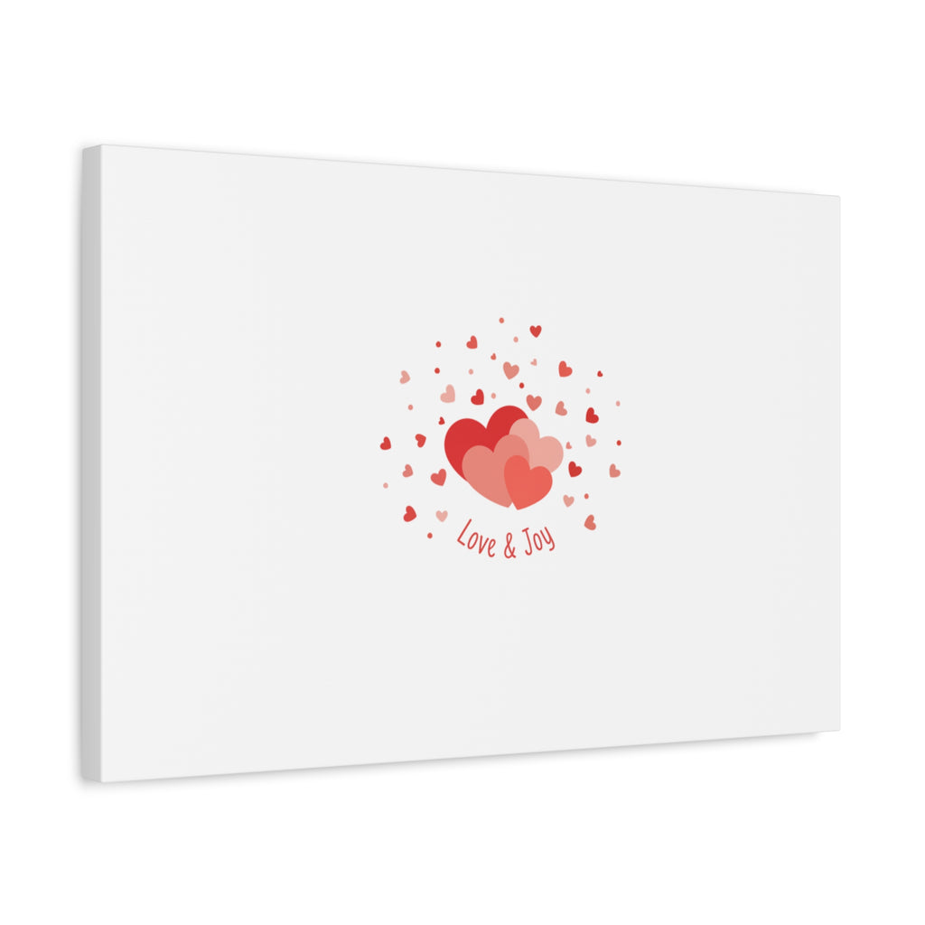 Tiny Heart Confetti Canvas | Matte Stretched Canvas